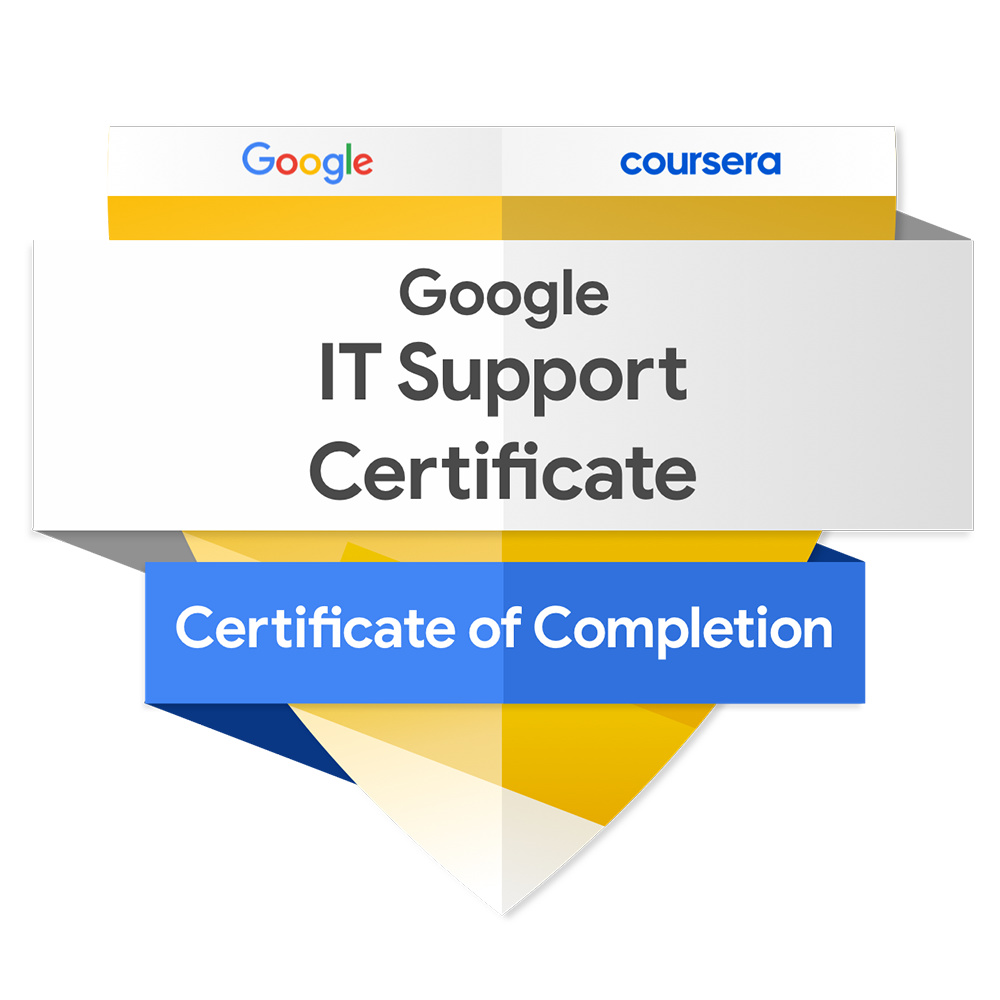 Google IT Support Certificate badge