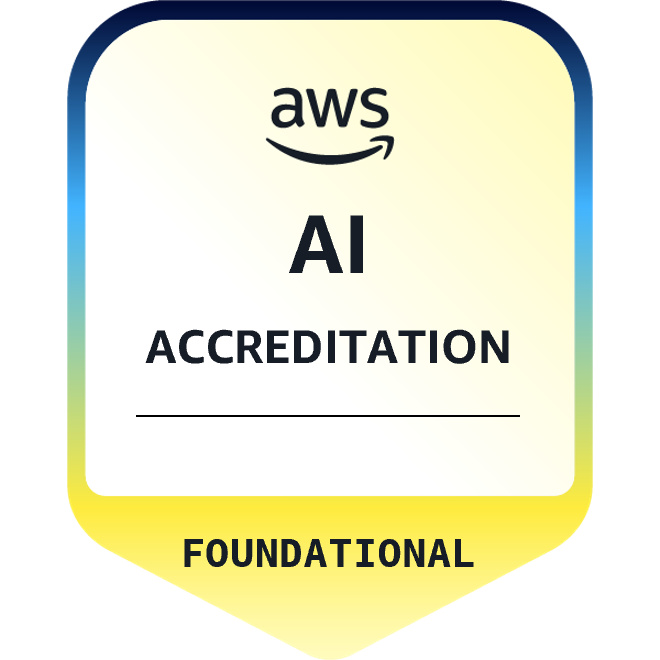 AWS AI Foundational accreditation badge