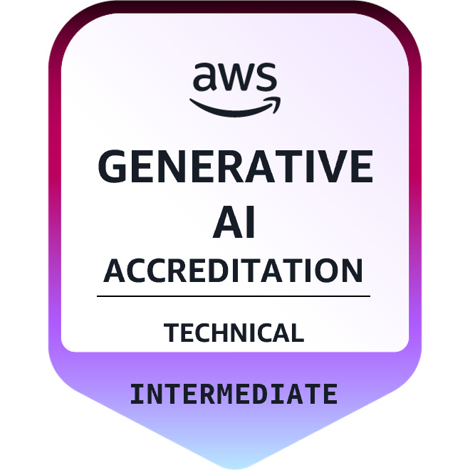 AWS Generative AI Technical Intermediate badge