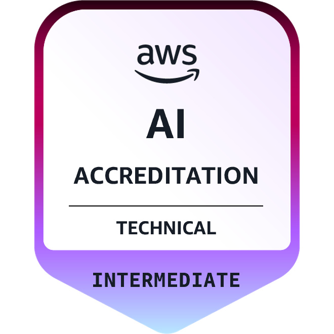 AWS AI Technical Intermediate badge